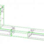 Чертеж Тумба под телевизор Quality BMS