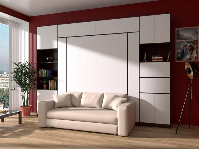 Шкаф-кровать с диваном Венора BMS - Фото