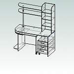 Чертеж Стол компьютерный Флокс 3 BMS