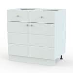 Тумба напольная Квадро 2 ящика BMS - Фото 1