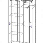 Чертеж Шкаф-купе Стэн 10 BMS