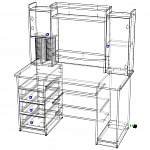 Чертеж Стол компьютерный СК Планета 5 BMS