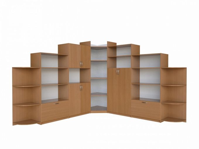 Угловой шкаф для книг и игрушек BMS - Фото