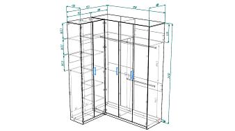 Распродажа - Шкаф угловой  (1750х2450х1372)