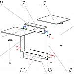 Схема сборки Кухонный стол СП-24м.1 BMS