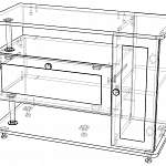 Чертеж Тумба под ТВ Эксклюзив-3 BMS