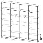 Шкаф распашной Интарс 4А (2400*2400*300)