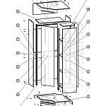 Схема сборки Шкаф угловой Версаль BMS