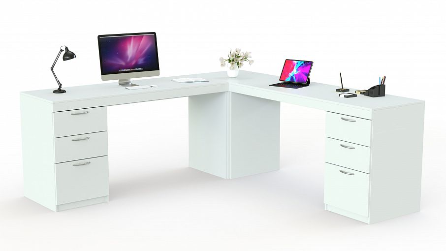 Письменный стол для двоих Вента 78 BMS - Фото