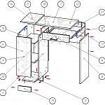 Схема сборки Туалетный столик Импульс 16.21 BMS