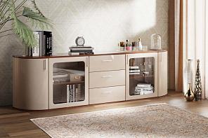 Распродажа - Комод радиусный Флер 8 BMS (2100х600х480)