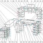 Схема сборки Компьютерный угловой стол Римини-1 с тумбой BMS