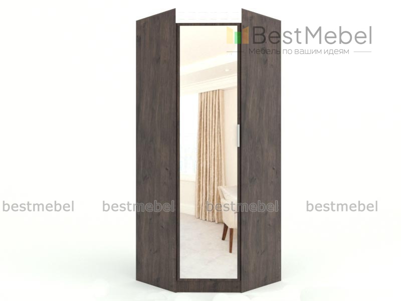 Шкаф угловой с зеркалом Версаль BMS