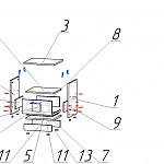 Схема сборки Прикроватная тумба Презент BMS