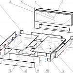 Схема сборки Кровать Даная-1 BMS