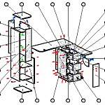 Схема сборки Стол компьютерный Каспер 4 BMS