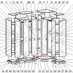 Схема сборки Шкаф Меркурий люкс-3 BMS