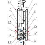 Схема сборки Шкаф-витрина Люксор BMS