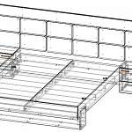 Чертеж Кровать Абрикос BMS