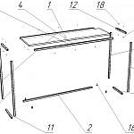 Схема сборки Консольный столик Ниагара 3 BMS