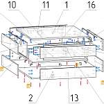 Схема сборки Стол журнальный с подсветкой Лилия 33 BMS