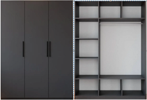 Распродажа - Распашной шкаф Вилета 3 (1100*2400*600) (1100х2400х600)