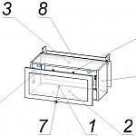 Схема сборки Шкаф верхний горизонтальный остекленный Шарлин BMS