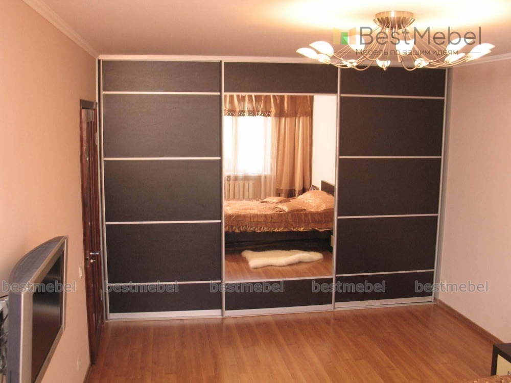 Встроенный шкаф в комнате фото Шкаф-купе sk-006 - 128690 р, бесплатная доставка, любые размеры