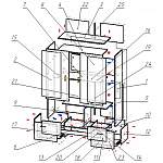 Схема сборки Тумба-витрина Анрой 4 BMS