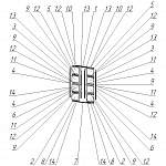 Схема сборки Двери-купе Ватикан 1 BMS
