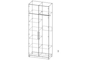 Распродажа - Распашной шкаф Вилета 5  (1000х2600х500)