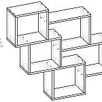 Чертеж Полка книжная Барри 11 BMS