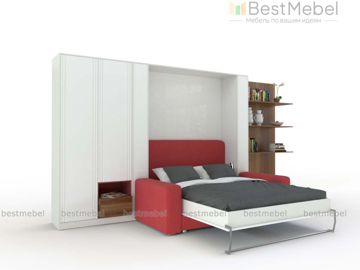 Шкаф-кровать с диваном Шелли 27 BMS - Фото