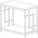Чертеж Стол кофейный Блэк 4 BMS