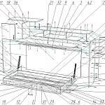 Схема сборки Шкаф-кровать трансформер Грей BMS
