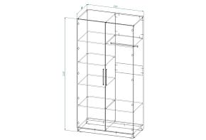 Распродажа - Распашной шкаф Вилета 2 (1200х2400х600)