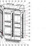 Схема сборки Шкаф-купе Амати с закрытым угловым элементом BMS
