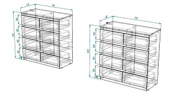 Распродажа - Комоды 2 шт  (910х960х420)
