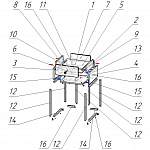 Схема сборки Тумба прикроватная Интегра 11 BMS