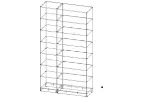 Распродажа - Стеллаж  Барни 02  (1400х2500х480)