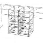 Чертеж Письменный стол для двоих Дублин-7 BMS