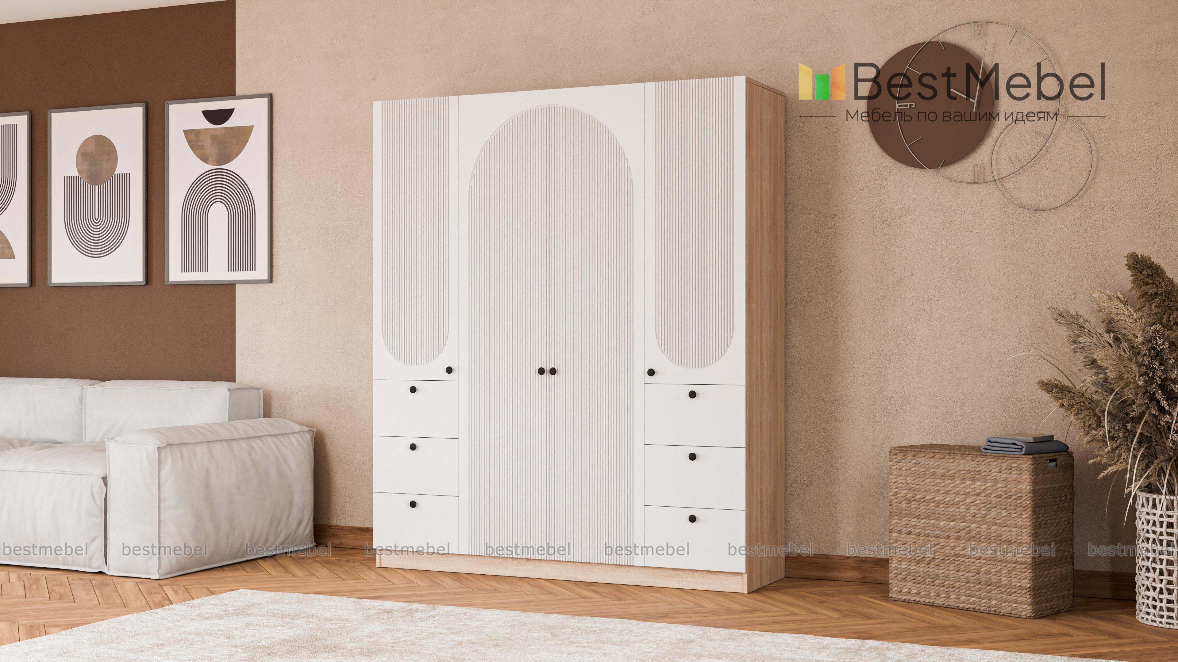 Шкаф распашной Вивьен 13 BMS - Фото