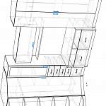 Чертеж Стенка в гостиную Ульяна BMS