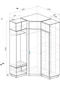 Распродажа - ЭСКИЗ Прихожая  №000122600  (1605х2558х1570)