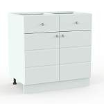 Тумба напольная Квадро 2 ящика BMS - Фото 3