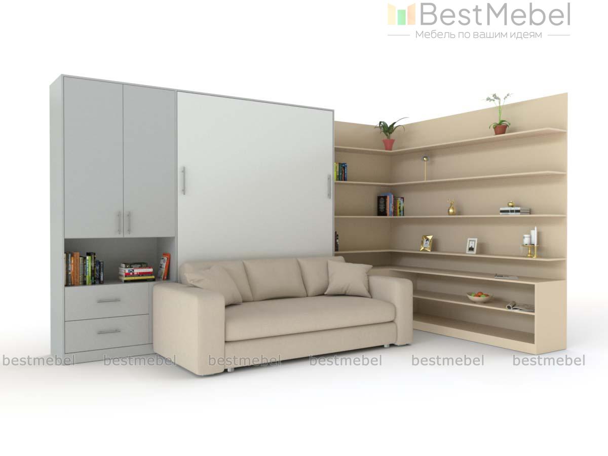 Шкаф-кровать с диваном Робин BMS - Фото