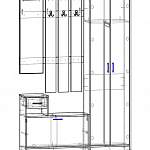 Чертеж Прихожая Феникс-Модерн BMS