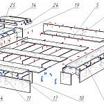 Схема сборки Кровать Сакура 15 BMS
