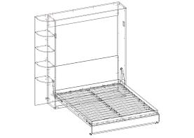 Распродажа - ЭСКИЗ Шкаф-кровать трансформер Ули BMS  (2060х2130х400)