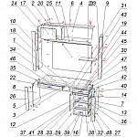 Схема сборки Стол с тумбой Скай СК 14 BMS